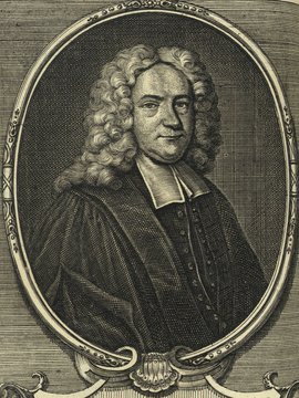 Porträt von Meuschen, Johann Gerhard  (Fränckische Acta Erudita et Curiosa., 1726, 5. Slg., ungez. Bl. vor S. 303. [Zuschnitt auf Schmuckrahmen])