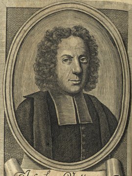 Porträt von Valletta, Giuseppe  (Neuer Bücher-Saal der gelehrten Welt., 1716, 57. Oeffn., ungez. Bl. vor S. 629. [Zuschnitt auf Schmuckrahmen])