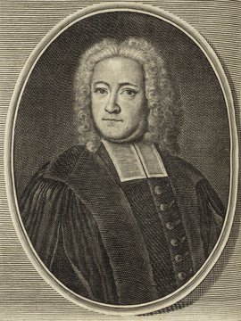 Porträt von Vagt, Peter  (Deutsche Acta Eruditorum., 1737, 211. T., ungez. Bl. vor S. 457. [Zuschnitt auf Schmuckrahmen])