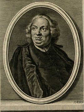 Porträt von Gori, Antonio Francesco  (Zuverläßige Nachrichten von dem gegenwärtigen Zustande der Wissenschaften., 1746, 73. T., ungez. Bl. am Anf. d. Bandes. [Zuschnitt auf Schmuckrahmen])