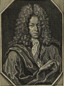 Porträt von Schwarz, Christian Gottlieb  (Die Gelehrte Fama, welche den gegenwärtigen Zustand der gelehrten Welt und sonderlich derer deutschen Universitäten entdecket., 1711, 12. T., ungez. Bl. am Anf. d. Stückes. [Zuschnitt auf Schmuckrahmen])