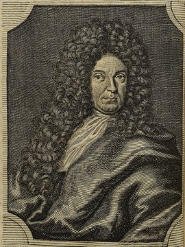 Porträt von Tornow, Peter  (Die Gelehrte Fama, welche den gegenwärtigen Zustand der gelehrten Welt und sonderlich derer deutschen Universitäten entdecket., 1712, 17. T., ungez. Bl. am Anf. d. Stückes. [Zuschnitt auf Schmuckrahmen])