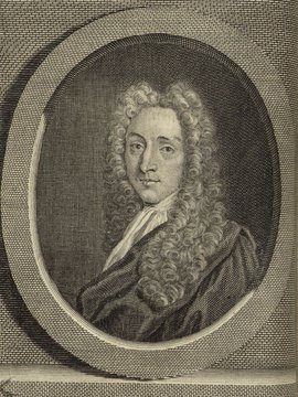 Porträt von Cope, Henry  (Deutsche Acta Eruditorum., 1737, 209. T., ungez. Bl. vor S. 305. [Zuschnitt auf Schmuckrahmen])