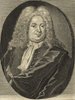 Porträt von Curas, Hilmar  (Deutsche Acta Eruditorum., 1730, 156. T., ungez. Bl. vor S. 837. [Zuschnitt auf Schmuckrahmen])