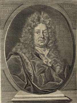 Porträt von Lochner, Michael Friedrich  (Deutsche Acta Eruditorum., 1714, 24. T., ungez. Bl. vor S. 1013. [Zuschnitt auf Schmuckrahmen])