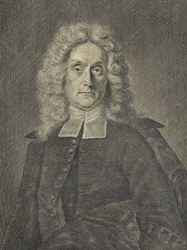 Porträt von Pfeiffer, Johann Gottlob  (Deutsche Acta Eruditorum., 1725, 106. T., ungez. Bl. vor S. 685. [Zuschnitt auf Schmuckrahmen])