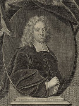 Porträt von Pipping, Heinrich  (Deutsche Acta Eruditorum., 1713, 19. T., ungez. Bl. vor S. 553. [Zuschnitt auf Schmuckrahmen])