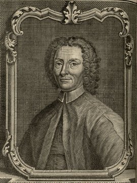 Porträt von Lancisi, Giovanni Maria  (Zuverläßige Nachrichten von dem gegenwärtigen Zustande der Wissenschaften., 1749, 120. T., ungez. Bl. vor S. 868. [Zuschnitt auf Schmuckrahmen])