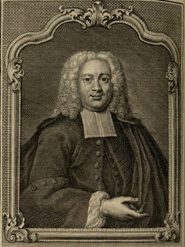 Porträt von Ravesteijn, Hendrik  (Zuverläßige Nachrichten von dem gegenwärtigen Zustande der Wissenschaften., 1751, 142. T., ungez. Bl. vor S. 598. [Zuschnitt auf Schmuckrahmen])