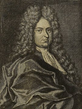 Porträt von Kestner, Heinrich Ernst  (Die Gelehrte Fama, welche den gegenwärtigen Zustand der gelehrten Welt und sonderlich derer deutschen Universitäten entdecket., 1715, 41. T., ungez. Bl. am Anf. d. Stückes. [Zuschnitt auf Schmuckrahmen])