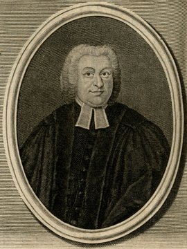 Porträt von Lesser, Friedrich Christian  (Zuverläßige Nachrichten von dem gegenwärtigen Zustande der Wissenschaften., 1745, 72. T., ungez. Bl. vor S. 844. [Zuschnitt auf Schmuckrahmen])