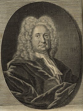 Porträt von Kraus, Johann Gottfried  (Deutsche Acta Eruditorum., 1732, 165. T., ungez. Bl. vor S. 609. [Zuschnitt auf Schmuckrahmen])