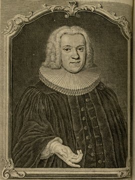 Porträt von Teller, Romanus  (Zuverläßige Nachrichten von dem gegenwärtigen Zustande der Wissenschaften., 1743, 44. T., ungez. Bl. vor S. 533. [Zuschnitt auf Schmuckrahmen])