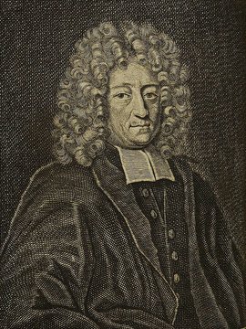 Porträt von Strimesius, Samuel  (Die Gelehrte Fama, welche den gegenwärtigen Zustand der gelehrten Welt und sonderlich derer deutschen Universitäten entdecket., 1714, 32/33. T., ungez. Bl. am Anf. d. Stückes. [Zuschnitt auf Schmuckrahmen])