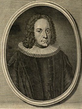 Porträt von Raphel, Georg  (Zuverläßige Nachrichten von dem gegenwärtigen Zustande der Wissenschaften., 1747, 96. T., ungez. Bl. vor S. 862. [Zuschnitt auf Schmuckrahmen])