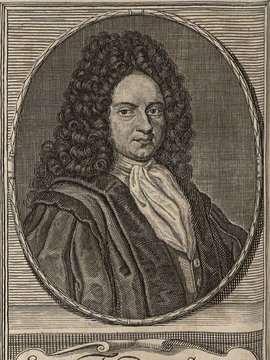 Porträt von Schneider, Johann Friedemann  (Neue Bibliothec oder Nachricht und Urtheile von neuen Büchern., 1716, 48. St., ungez. Bl. vor S. 633. [Zuschnitt auf Schmuckrahmen])