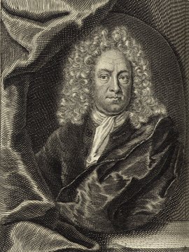 Porträt von Schmidt, Johann Andreas  (Deutsche Acta Eruditorum., 1712, 3. T., ungez. Bl. vor S. 182. [Zuschnitt auf Schmuckrahmen])