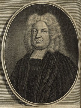 Porträt von Mentzer, Balthasar  (Deutsche Acta Eruditorum., 1731, 164. T., ungez. Bl. vor S. 533. [Zuschnitt auf Schmuckrahmen])