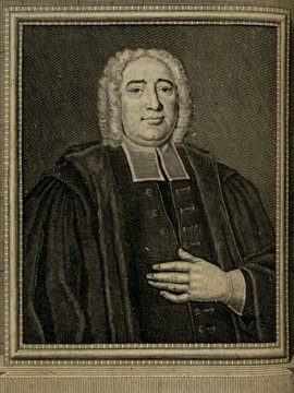 Porträt von Minor, Melchior Gottlieb  (Zuverläßige Nachrichten von dem gegenwärtigen Zustande der Wissenschaften., 1741, 22. T., ungez. Bl. vor S. 687. [Zuschnitt auf Schmuckrahmen])