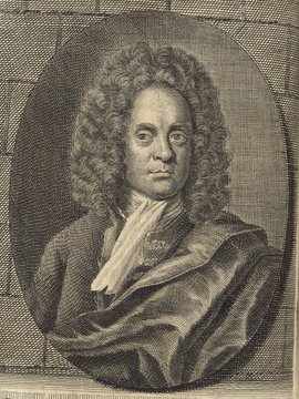 Porträt von Ludovici, Jacob Friedrich  (Deutsche Acta Eruditorum., 1722, 83. T., ungez. Bl. vor S. 759. [Zuschnitt auf Schmuckrahmen])