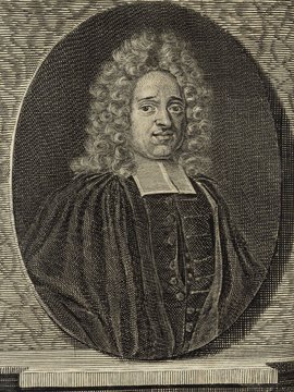 Porträt von Meier, Gerhard  (Deutsche Acta Eruditorum., 1714, 26. T., ungez. Bl. vor S. 93. [Zuschnitt auf Schmuckrahmen])