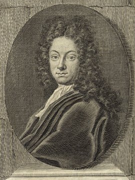 Porträt von Spener, Christian Maximilian  (Deutsche Acta Eruditorum., 1714, 28. T., ungez. Bl. vor S. 261. [Zuschnitt auf Schmuckrahmen])