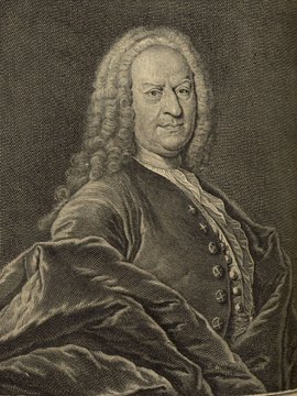 Porträt von Stieglitz, Christian Ludwig  (Zuverläßige Nachrichten von dem gegenwärtigen Zustande der Wissenschaften., 1744, 57. T., ungez. Bl. vor S. 609. [Zuschnitt auf Schmuckrahmen])