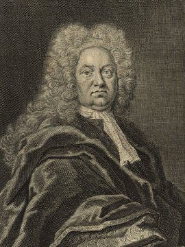 Porträt von Stieff, Christian  (Deutsche Acta Eruditorum., 1731, 163. T., ungez. Bl. vor S. 457. [Zuschnitt auf Schmuckrahmen])