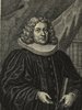 Porträt von Günther, Johann  (Die Gelehrte Fama, welche den gegenwärtigen Zustand der gelehrten Welt und sonderlich derer deutschen Universitäten entdecket., 1711, 8. T., ungez. Bl. am Anf. d. Stückes. [Zuschnitt auf Schmuckrahmen])