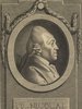 Porträt von Nicolai, Friedrich  (Neue Bibliothek der schönen Wissenschaften., 1774, 16. Bd., 1. St., ungez. Bl. am Anf. d. Bandes. [Zuschnitt auf Schmuckrahmen])