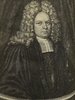 Porträt von Muhlius, Heinrich  (Die Gelehrte Fama, welche den gegenwärtigen Zustand der gelehrten Welt und sonderlich derer deutschen Universitäten entdecket., 1717, 57. T., ungez. Bl. am Anf. d. Stückes. [Zuschnitt auf Schmuckrahmen])