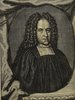 Porträt von Ditzinger, Ludwig Carl  (Die Gelehrte Fama, welche den gegenwärtigen Zustand der gelehrten Welt und sonderlich derer deutschen Universitäten entdecket., 1716, 48. T., ungez. Bl. am Anf. d. Stückes. [Zuschnitt auf Schmuckrahmen])
