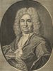 Porträt von Burman, Pieter  (Deutsche Acta Eruditorum., 1729, 144. T., ungez. Bl. vor S. 845. [Zuschnitt auf Schmuckrahmen])