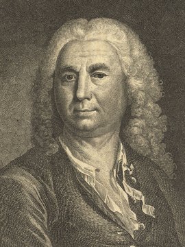 Porträt von Thiele, Johann Alexander  (Neue Bibliothek der schönen Wissenschaften., 1783, 29. Bd., 1. St., ungez. Bl. am Anf. d. Bandes. [Zuschnitt auf Schmuckrahmen])