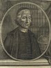 Porträt von Malebranche, Nicolas  (Neuer Bücher-Saal der gelehrten Welt., 1715, 45. Oeffn., ungez. Bl. vor S. 613. [Zuschnitt auf Schmuckrahmen])