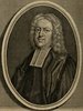 Porträt von Clarke, Christopher  (Zuverläßige Nachrichten von dem gegenwärtigen Zustande der Wissenschaften., 1743, 47. T., ungez. Bl. vor S. 761. [Zuschnitt auf Schmuckrahmen])