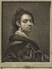 Porträt von Mengs, Ismael  (Neue Bibliothek der schönen Wissenschaften., 1766, 2. Bd., 1. St., ungez. Bl. am Anf. d. Bandes. [Zuschnitt auf Schmuckrahmen])