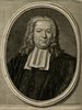 Porträt von Wesseling, Petrus  (Zuverläßige Nachrichten von dem gegenwärtigen Zustande der Wissenschaften., 1747, 87. T., ungez. Bl. vor S. 158. [Zuschnitt auf Schmuckrahmen])
