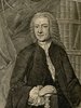Porträt von Crusius, Christian August  (Zuverläßige Nachrichten von dem gegenwärtigen Zustande der Wissenschaften., 1747, 94. T., ungez. Bl. vor S. 704. [Zuschnitt auf Schmuckrahmen])