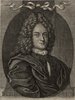 Porträt von Heumann, Christoph August  (Neue Bibliothec oder Nachricht und Urtheile von neuen Büchern., 1716, 49. St., ungez. Bl. vor S. 727. [Zuschnitt auf Schmuckrahmen])