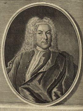 Porträt von Kopp, Johann Adam  (Deutsche Acta Eruditorum., 1735, 199. T., ungez. Bl. vor S. 457. [Zuschnitt auf Schmuckrahmen])