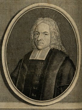 Porträt von Vagt, Peter  (Zuverläßige Nachrichten von dem gegenwärtigen Zustande der Wissenschaften., 1741, 18. T., ungez. Bl. Vor S. 383. [Zuschnitt auf Schmuckrahmen])