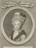 Porträt von Reinecke, Sophie  (Litteratur- u. Theater-Zeitung., 1781, 1. T., ungez. Bl. am Anf. d. 1. Teils. [Zuschnitt auf Schmuckrahmen])