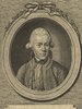 Porträt von Richter, August Gottlieb  (Allgemeine deutsche Bibliothek., 1782, 52. Bd., 1. St., ungez. Bl. am Anf. d. Bandes. [Zuschnitt auf Schmuckrahmen])
