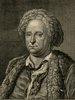 Porträt von Hagedorn, Friedrich von  (Zuverläßige Nachrichten von dem gegenwärtigen Zustande der Wissenschaften., 1756, 193. T., ungez. Bl. am Anf. d. Bandes. [Zuschnitt auf Schmuckrahmen])