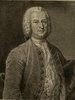 Porträt von Heinsius, Gottfried  (Zuverläßige Nachrichten von dem gegenwärtigen Zustande der Wissenschaften., 1754, 170. T., ungez. Bl. vor S. 82. [Zuschnitt auf Schmuckrahmen])