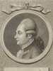 Porträt von Möller, Heinrich Ferdinand  (Litteratur- u. Theater-Zeitung., 1781, 2. T., ungez. Bl. am Anf. d. 2. Teils. [Zuschnitt auf Schmuckrahmen])