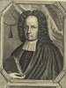 Porträt von Hocker, Johann Ludwig  (Fränckische Acta Erudita et Curiosa., 1731, 22. Slg., ungez. Bl. vor S. 813. [Zuschnitt auf Schmuckrahmen])