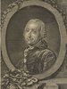 Porträt von Ramler, Karl Wilhelm  (Allgemeine deutsche Bibliothek., 1765, 1. Bd., 1. St., ungez. Bl. am Anf. d. Bandes. [Zuschnitt auf Schmuckrahmen])