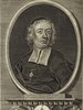 Porträt von Langenmantel, Hieronymus Ambrosius  (Deutsche Acta Eruditorum., 1715, 31. T., ungez. Bl. vor S. 521. [Zuschnitt auf Schmuckrahmen])